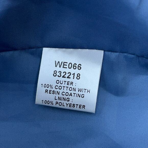 Boden Womens Size 10 Overcoat Mid Length Rain Jacket Coated Cotton Circles - Picture 14 of 16